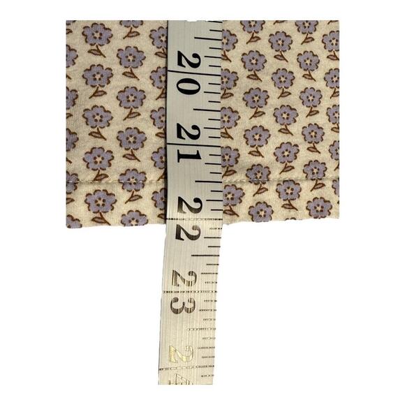 NEW J. Crew Women’s XS Broken-in jersey button-front top in hyacinth floral NWOT - Picture 7 of 9